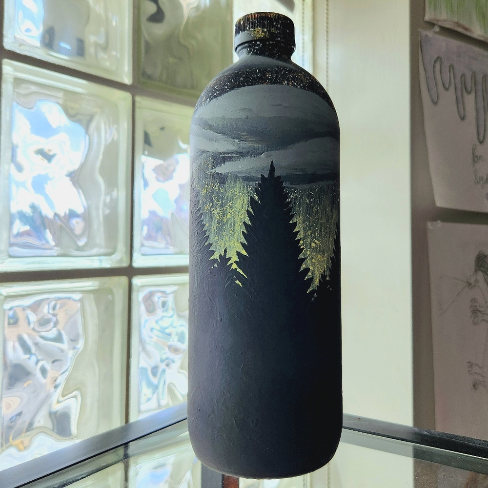 Night Sky Bottle Art